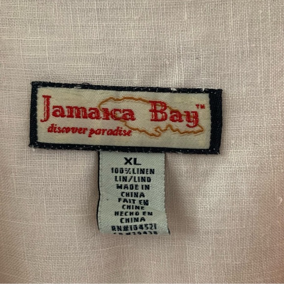 Jamaica Bay Pale Pink Button-Up Linen Women's Top - Picture 4 of 6